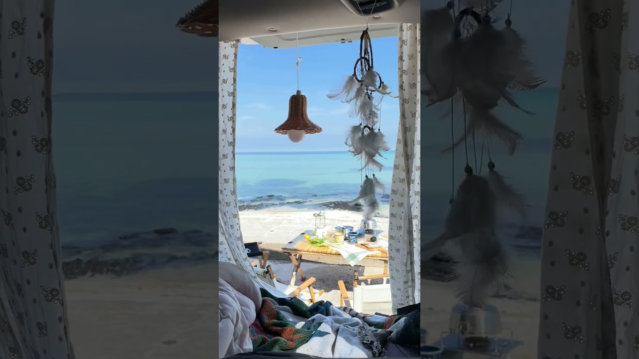 낭만 한도 초과, 제주도 차박의 모든 것🌊 차박 추천지 👉 #신창풍차해안도로 #금능해수욕장 #곽지해수욕장 #광치기해변 #쇼츠 #shorts