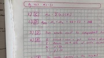 AP Stats Chapter 6 Multiple Choice