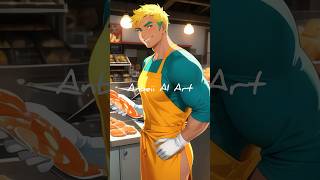 A man Working at a Seafood Market【AI Art】 Shorts