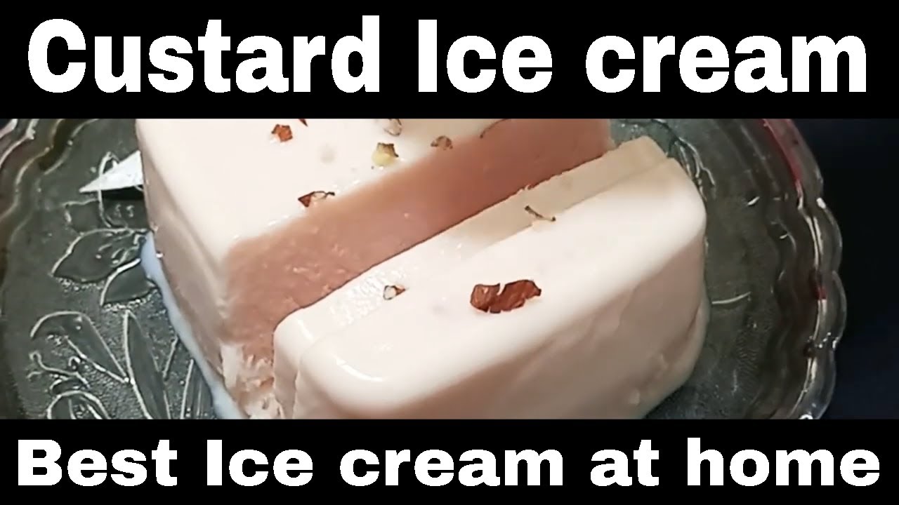 Custard ice cream recipe ice cream recipe cooking with Sonia YouTube