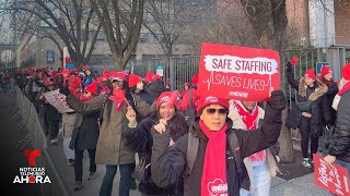 Nueva York Arriba Al Tercer Día De Huelga De Enfermeros De Hospitales Privados Noticias Telemundo
