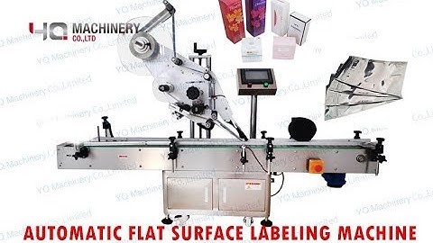 Top and bottom label application machine for boxes|flat surface sticker labeller