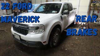 2022 Ford Maverick Rear Brake Pads and Rotors