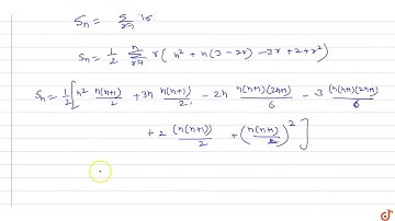 The value of `lim_(n- gtoo)(1.sum_(r=1)^n(r)+2.sum_(r=1)^(n-1)(r)+3sum_(r=1)^(n-2)(r)+.....+n.