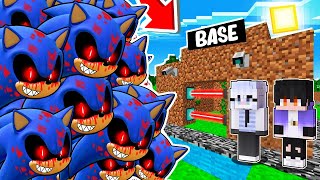 RETO DE LA BASE VS 1000000 DE SONIC.EXE 😰😱 SRJUANCHO VS SONIC .EXE EN MINECRAFT | SRJUANCHO ROLEPLAY