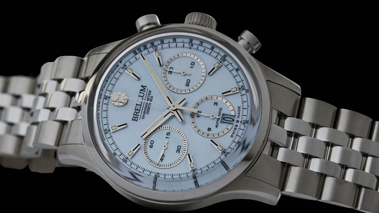 Brellum Duobox 39 Ice Blue MOP Chronometer Review | Limited to 46 Pieces