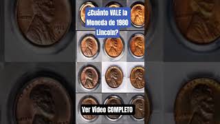 .Ver Video COMPLETO AQUI: https://youtu.be/jZYkux559mI  ¿Cuanto VALE la Moneda de 1980 Lincoln Cent?