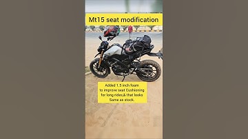 Mt15 seat modification for long tour #mt15modification #mt15v2 #bikeshorts #bikelife #shorts #new