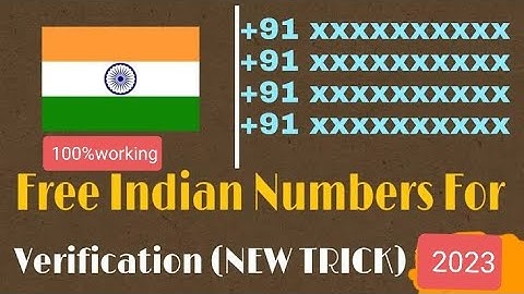 Free indian number OTP Bypass 100% Working method | Indian Number With OTP Bypass Website & App 100%