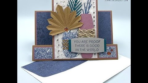 Stampin Up//Earthen Textures//Earthen Elegance//Faux Side-Step Card//Fun Fold//Masculine//DSP Sale