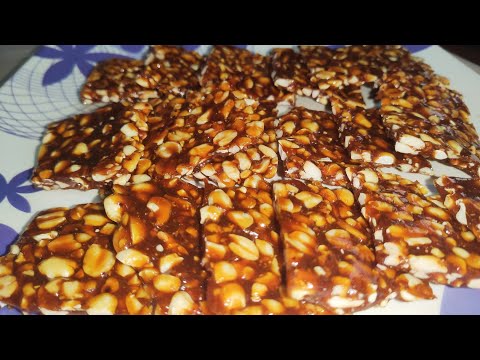 Peanut Chikki Recipe | Moongfali Chikki | Sing ni Chikki | Peanut jaggery bar @KTBsKITCHEN