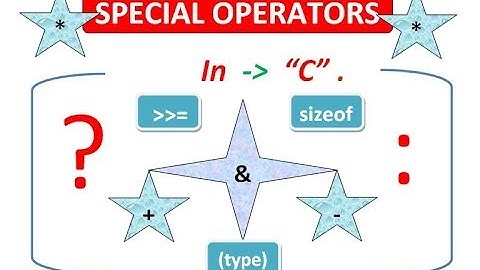 Special Operators in C