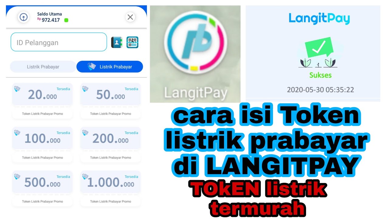 CARA ISI TOKEN LISTRIK PRABAYAR DI APLIKASI LANGITPAY | #CARAKANGMUSA