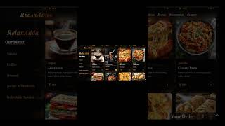 I Built a Modern Coffee Shop Website☕🔥|HTML CSS JavaScript #shortsfeed #shorts #cafe #coding #funny