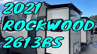 NEW 2021 Forest River ROCKWOOD ULTRA LITE 2613BS Travel Trailer Dodd RV Show Review Solar Floorplan