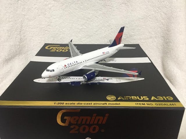 Gemini 1/200 A319 bmi航空 Gemini 200 Delta A319 unboxing - YouTube