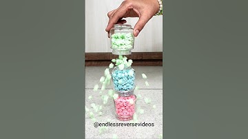 Flower Beads Falling Slow #reverse #shorts #satisfying #entertaining #fun #beads #short #asmr #funny