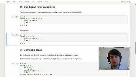 Curso Python 3  Aula 13  Repetição com while  break e continue