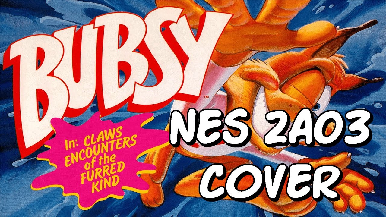 Bubsy in Claws Encounters of the Furred Kind - Title Screen (NES 2A03 Cover)
