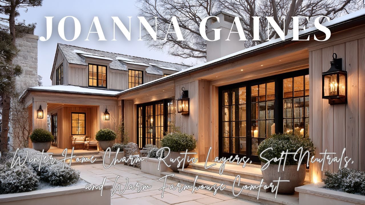 Joanna Gaines Winter Home Charm Rustic Layers, Soft Neutrals, and Warm ...
