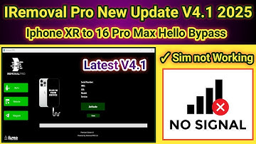 🔥 iRemoval Pro V4.1 | iPhone XR -16 Pro Max | iCloud Bypass | SN Register | unlockprice.com