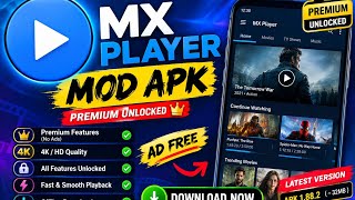 Mx player mod apk download  || All premium unlocked download to easy apps  #apps High quantity video screenshot 5