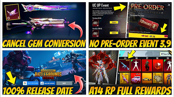 🥺LAST CHANCE | NO PRE-ORDER EVENT IN 3.9 UPDATE | 3.9 UPDATE RELEASE DATE | A14 ROYAL PASS REWARDS