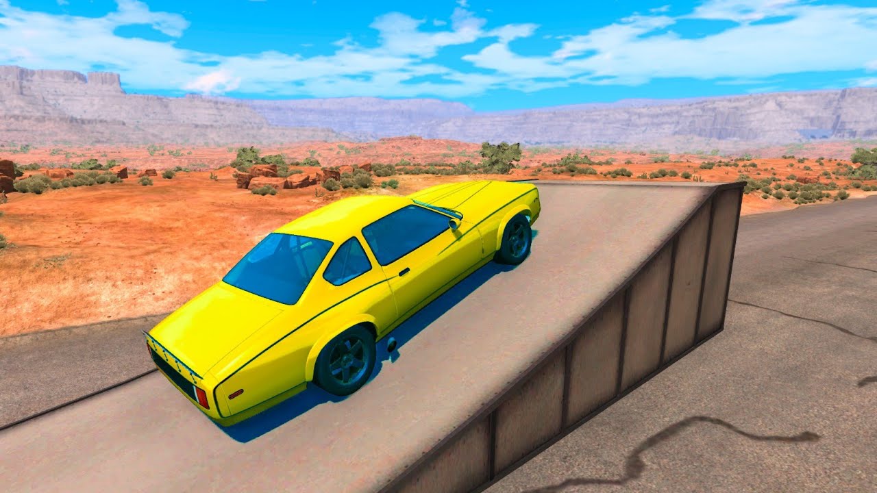 Car Vs Metal Ramp Part - 02 BeamNG Drive Gameplay #beamngdrive # ...