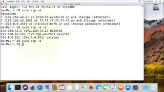 How to clear Routing Table (ARP cache table) in macOS by Terminal Net Worth