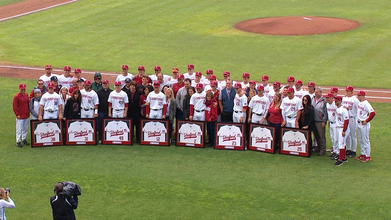 Stanford baseball celebrates eight graduating seniors ahead of first