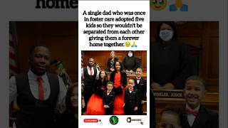 Single Dad Adopts 5 Siblings to Keep Them Together 🥹❤️ #osiivibe #shortsvideo #shorts #viralstory