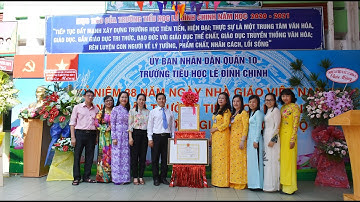 Trường Tiểu học Lê Đình Chinh đón nhận Bằng công nhận đạt chất lượng giáo dục mức độ 1