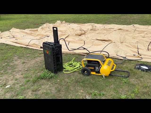 SunCase3651 #powerstation running #aircompressor to inflate #tents  at the #navalacademy #gonavy