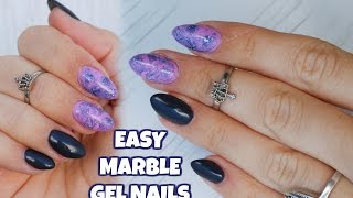 Easy Marble Gel Nail Tutorial Ft. Madam Glam