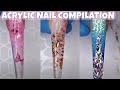 🔥 ACRYLIC NAIL ART COMPILATION ON LONG COFFIN NAILS 💕