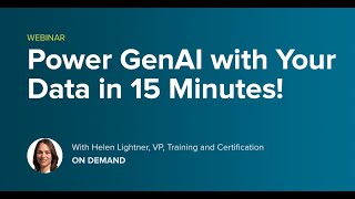 Power GenAI with your data in 15 minutes!