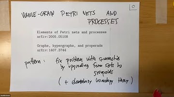 Joachim Kock: Whole-grain Petri nets and processes