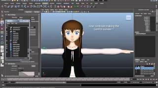 Autodesk Maya - Rigging Tutorial Part 2 - Rigging the Spine and Arms and Neck and Back