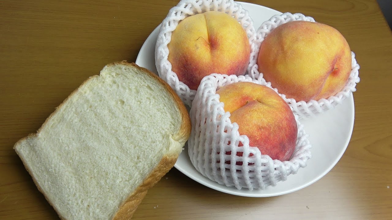 朝ごはん作ってみた『手造りモモジャム』