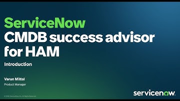 CMDB success advisor for Hardware Asset Management