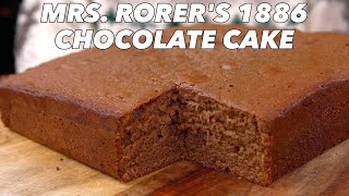 Mrs Rorer's 1886 Chocolate Cake Recipe - Old Cookbook Show