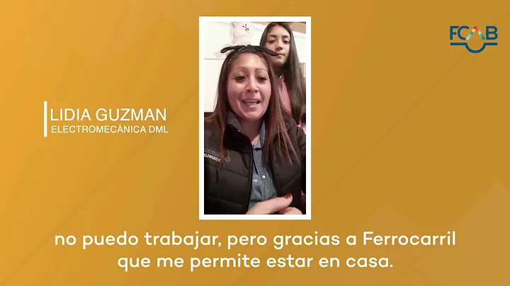 Saludo de Lidia Guzmn, trabajadora de FCAB en el D...