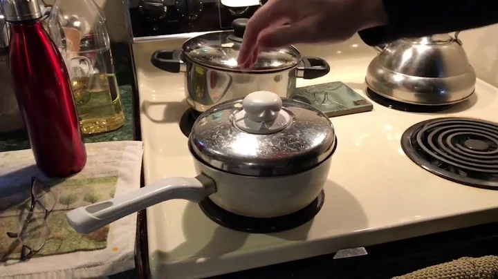 Making snow with boiling water