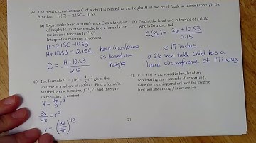 Math140 2.5N Inverse Function Word Problems