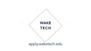 Wake Tech - Spring Registration Begins October 30, 2020, Apply!