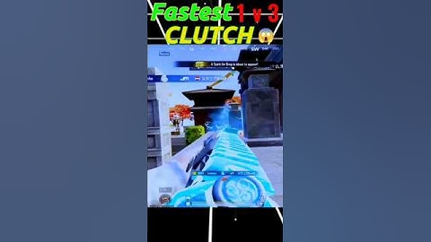 Fastest 1v3 CLUTCH 😱🤯 @BattlegroundsMobile_IN #treanding  #shorts #nanaislive1