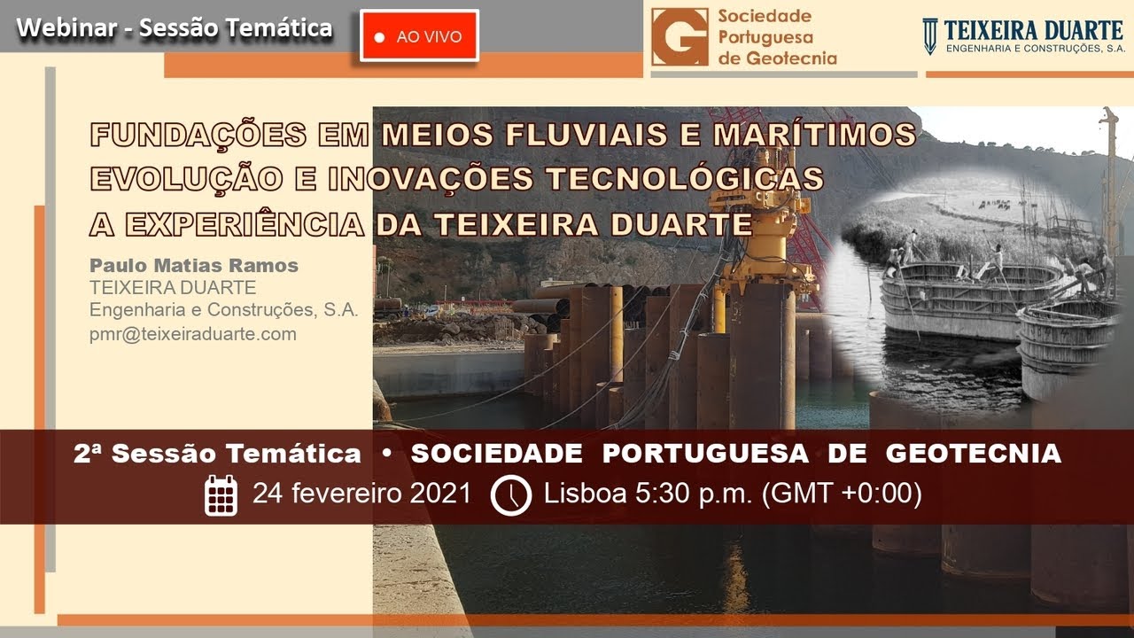 Stream ao vivo da SPG - Ciclo de Webinars - 2ª Sessão Temática