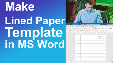 Make Lined Paper Template in Ms Word