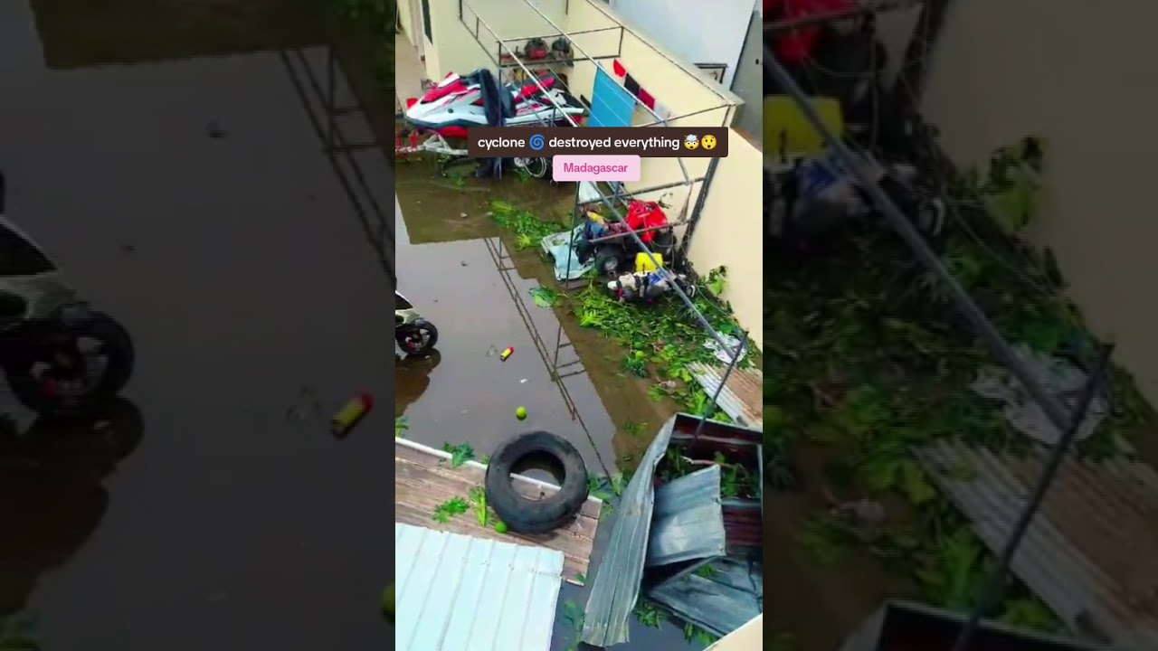 cyclone gezani in Madagascar #trending #viral #madagascar #africa
