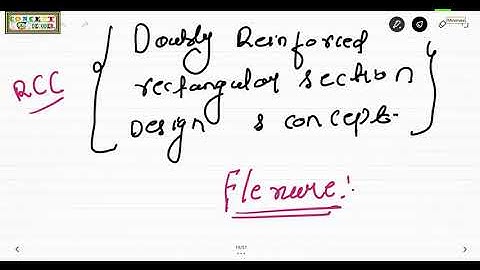 Lec 12 : RCC | DOUBLY REINFORCED RECTANGULAR SECTION DESIGN |position of NA,TRIAL AND ERROR METHOD |